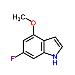 6-氟-4-甲氧基吲哚结构式