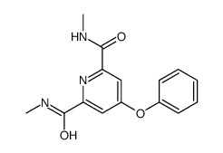 2-N,6-N-dimethyl-4-phenoxypyridine-2,6-dicarboxamide Structure