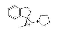 甲基-(1-吡咯烷-1-甲基茚满-1-基)-胺结构式