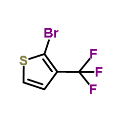 2-BROMO-3-TRIFLUOROMETHYLTHIOPHENE结构式