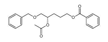 Benzoic acid (S)-4-acetoxy-5-benzyloxy-pentyl ester Structure