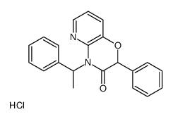 2-phenyl-4-(1-phenylethyl)pyrido[3,2-b][1,4]oxazin-3-one,hydrochloride结构式