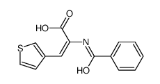 2-benzamido-3-thiophen-3-ylprop-2-enoic acid Structure
