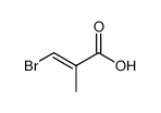 2-Propenoic acid, 3-bromo-2-methyl Structure