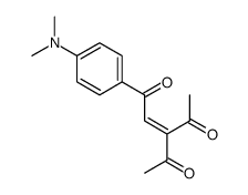 3-acetyl-1-[4-(dimethylamino)phenyl]pent-2-ene-1,4-dione Structure