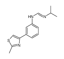 N-[3-(2-methyl-1,3-thiazol-4-yl)phenyl]-N'-propan-2-ylmethanimidamide结构式