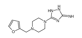 3-[4-(furan-2-ylmethyl)piperazin-1-yl]-1H-1,2,4-triazol-5-amine结构式