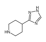 4-(1H-1,2,4-triazol-5-yl)piperidine Structure