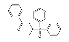 3-diphenylphosphoryl-1-phenylbutan-1-one Structure