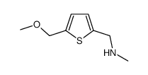 (5-Methoxymethyl-thiophen-2-ylmethyl)-methyl-amine结构式