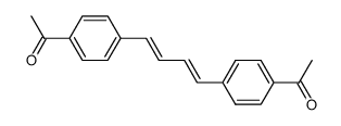 1-{4-[(1E,3E)-4-(4-Acetyl-phenyl)-buta-1,3-dienyl]-phenyl}-ethanone Structure