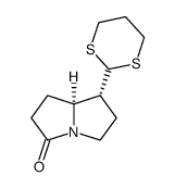 1-Aza-4-(1,3-dithian-2-yl)bicyclo<3.3.0>octan-8-one结构式