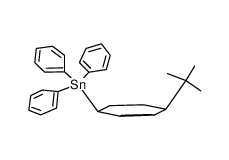 (cis-4-(1,1-dimethylethyl)cyclohex-2-enyl)triphenylstannane Structure