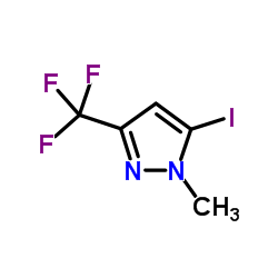 5-Iodo-1-methyl-3-(trifluoromethyl)-1H-pyrazole Structure