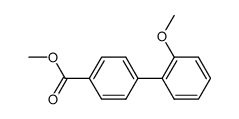 2'-methoxybiphenyl-4-carboxylic acid methyl ester Structure