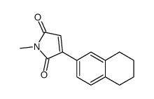 1-methyl-3-(5,6,7,8-tetrahydronaphthalen-2-yl)pyrrole-2,5-dione Structure