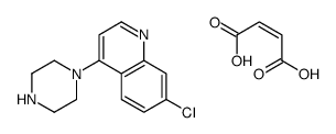 but-2-enedioic acid,7-chloro-4-piperazin-1-ylquinoline结构式