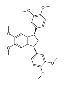 trans-1,3-Bis(3,4-dimethoxyphenyl)-5,6-dimethoxyindane Structure