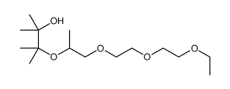 3-[1-[2-(2-ethoxyethoxy)ethoxy]propan-2-yloxy]-2,3-dimethylbutan-2-ol结构式
