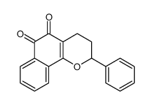 2-phenyl-3,4-dihydro-2H-benzo[h]chromene-5,6-dione结构式