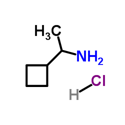 1-CYCLOBUTYLETHAN-1-AMINE HYDROCHLORIDE Structure