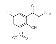 1-(5-chloro-2-hydroxy-3-nitrophenyl)propan-1-one结构式