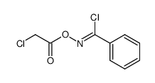 (Z)-N-(2-chloroacetoxy)benzimidoyl chloride Structure