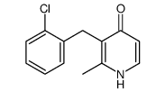 3-[(2-chlorophenyl)methyl]-2-methyl-1H-pyridin-4-one结构式