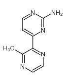 4-(3-甲基-2-吡嗪)-2-氨基嘧啶结构式