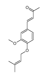 4-[3-methoxy-4-(3-methylbut-2-enoxy)phenyl]but-3-en-2-one结构式