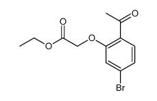 ethyl (2-acetyl-5-bromophenoxy)acetate Structure