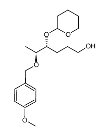 (4R,5S)-5-(4-methoxybenzyloxy)-4-tetrahydropyranyloxy-1-hexanol Structure
