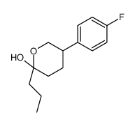 5-(4-fluorophenyl)-2-propyloxan-2-ol Structure