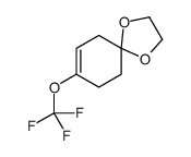 8-(trifluoromethoxy)-1,4-dioxaspiro[4.5]dec-7-ene结构式