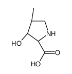 (2R,3S,4R)-3-hydroxy-4-methylpyrrolidine-2-carboxylic acid结构式