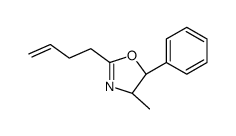 (4S,5R)-2-but-3-enyl-4-methyl-5-phenyl-4,5-dihydro-1,3-oxazole Structure