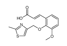 2-Propenoic acid, 3-[3-methoxy-2-[(2-methyl-4-thiazolyl)methoxy]phenyl] picture