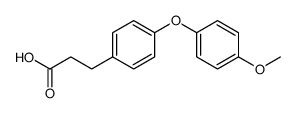 Benzenepropanoic acid, 4-(4-methoxyphenoxy) Structure