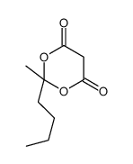 2-butyl-2-methyl-1,3-dioxane-4,6-dione Structure