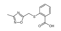 Benzoic acid, 2-[[(3-methyl-1,2,4-oxadiazol-5-yl)methyl]thio] Structure