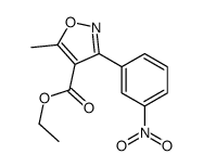 Ethyl 5-methyl-3-(3-nitrophenyl)-1,2-oxazole-4-carboxylate Structure