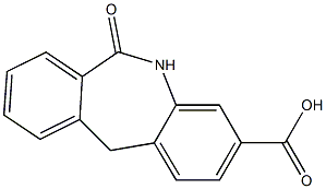 6-oxo-6,11-dihydro-5H-dibenzo[b,e]azepine-3-carboxylic acid Structure