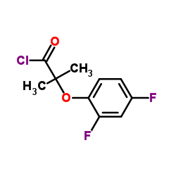 2-(2,4-Difluorophenoxy)-2-methylpropanoyl chloride结构式