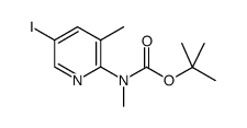 2-(N-Boc-methylamino)-5-iodo-3-methylpyridine Structure