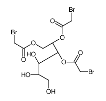 [(2S,3S,4R,5R)-2,3-bis[(2-bromoacetyl)oxy]-4,5,6-trihydroxyhexyl] 2-bromoacetate结构式