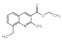 8-乙基-2-甲基喹啉-3-羧酸乙酯结构式