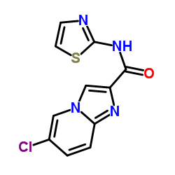 6-Chloro-N-(1,3-thiazol-2-yl)imidazo[1,2-a]pyridine-2-carboxamide Structure