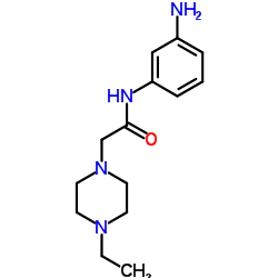 N-(3-Aminophenyl)-2-(4-ethyl-1-piperazinyl)acetamide结构式