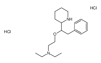 N,N-diethyl-2-[2-phenyl-1-(2-piperidyl)ethoxy]ethanamine dihydrochlori de Structure