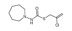 S-(2-Chloro-2-propen-1-yl) N-(hexamethyleneimino)thiolcarbamate Structure